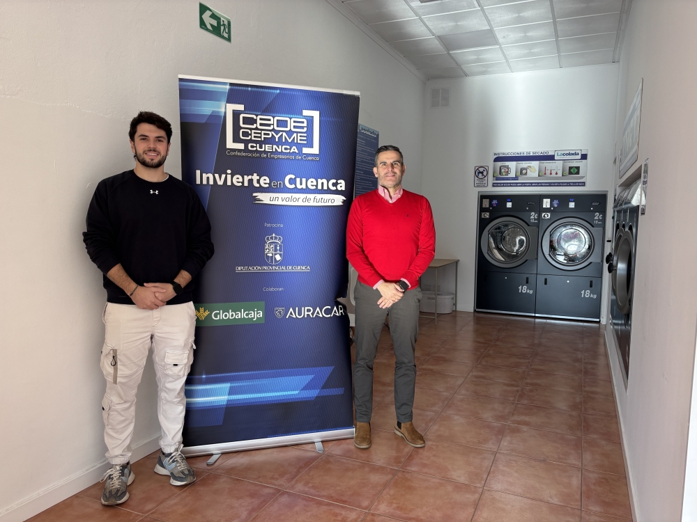 INVIERTE EN CUENCA IMPULSA LA PUESTA EN MARCHA DE UN NUEVO SERVICIO EN SAN CLEMENTE CON LAVANDERÍA LA COLADA