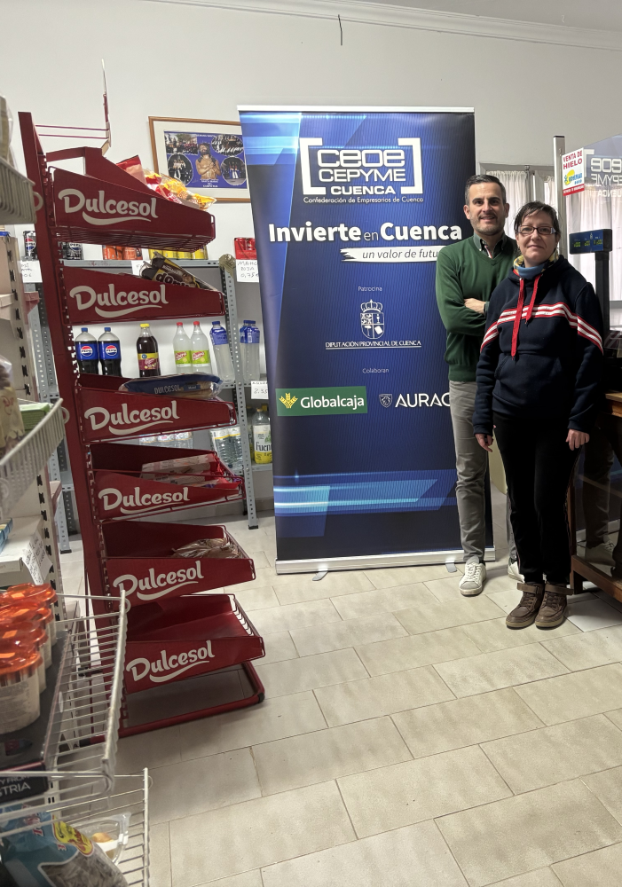 INVIERTE EN CUENCA COLABORA CON LA APERTURA DE UNA TIENDA DE ULTRAMARINOS EN SANTA MARÍA DEL CAMPO RUS