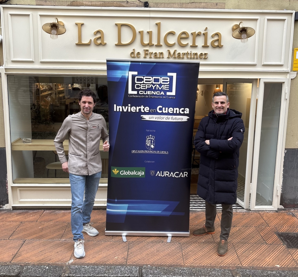 INVIERTE EN CUENCA RESPALDA A FRAN MARTÍNEZ EN SU NUEVO PROYECTO DE LA DULCERÍA