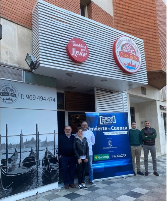 INVIERTE EN CUENCA APOYA LA PUESTA EN MARCHA EN CUENCA DE LA PIZZERÍA CIAO BELLA