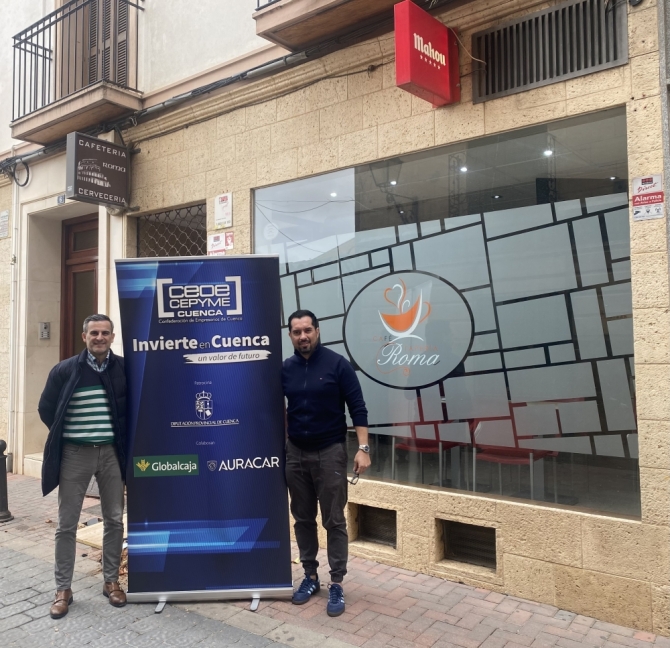 INVIERTE EN CUENCA COLABORA CON LA APERTURA DEL BAR ROMA EN SAN CLEMENTE