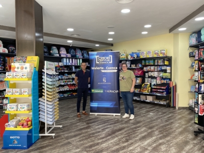 INVIERTE EN CUENCA, PRESENTE EN LA APERTURA DE LA NUEVA PAPELERÍA MIL TRAZOS EN TARANCÓN