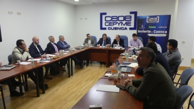 INVIERTE EN CUENCA MANTIENE UNA REUNIÓN CON EL GRUPO DIZMA / ZUPER BOP PACK PARA ATRAERLES A LA PROVINCIA