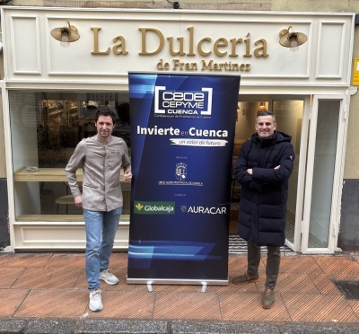 INVIERTE EN CUENCA RESPALDA A FRAN MARTÍNEZ EN SU NUEVO PROYECTO DE LA DULCERÍA