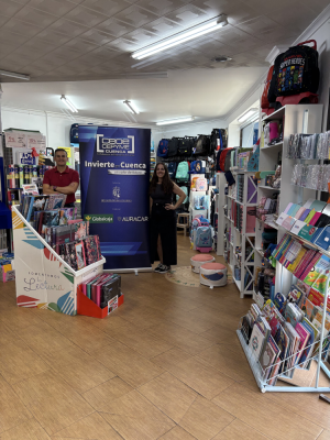 INVIERTE EN CUENCA RESPALDA LA APERTURA DE PAJARITAS DE COLORES, UNA NUEVA LIBRERÍA-PAPELERÍA EN VILLAROMÁN